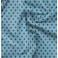 thumbnail image 1 of Soimoi Blue Poly Georgette Fabric Fleur_de_lis Damask Print Fabric by the Yard 42 Inch Wide, 1 of 6