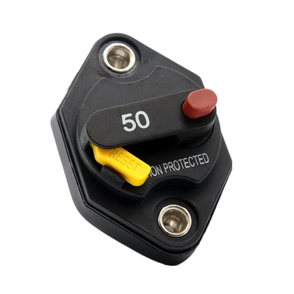 Wzmzjy Car Truck RV 32V 50A Circuit Breaker Fuse Inverter With Manual Reset Button