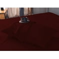 thumbnail image 3 of Mutlu Home Goods Rayon Made From Bamboo Sheets Set, Queen Burgundy Sheets -Deep Pockets-Available in Queen,King,Full,California King,Twin,Twin XL-Wrinkle Free-Ultrasoft-4 Pieces, Queen Size, Burgundy, 3 of 5