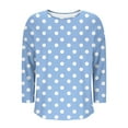 thumbnail image 5 of Samickarr Polka Dot Sweatshirt for Women Long Sleeve Crew Neck Casual Shirt Oversized Fall Fashion Loose Pullover, 5 of 5