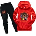 thumbnail image 3 of Kids Hooded Tracksuit Set for Boys Girls 5 nights at Freddy's  Loose Hooded Sweatshirt Tops Jogger Sweatpants Clothing, 3 of 6
