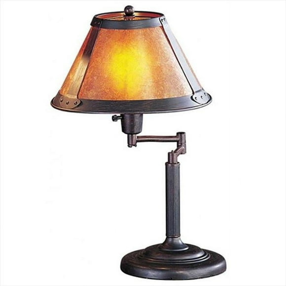 Cal Lighting BO-462 60 W Bras Oscillant Lampe de Bureau Mica