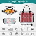 thumbnail image 4 of Merry Christmas Snowman Gifts Cooler Bag Lunch Bag Soft Cooler Cooling Tote Insulated Lunch Box for Adult Men Women, 4 of 6