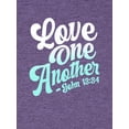 thumbnail image 4 of Blessed Girl Womens Boyfriend T-Shirt - One Another - Retro Heather Purple - 3X-Large, 4 of 4