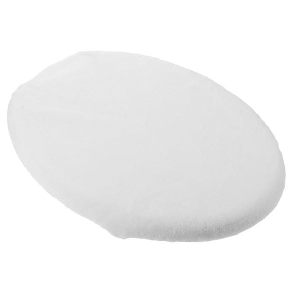 LITINKIMI Soft Velvet White Toilet Lid Cover Decorative Bathroom Accessory for Cozy and Stylish Home