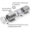 thumbnail image 5 of Pepper Grinder 2 in 1 Stainless Steel Manual Salt and Pepper Mill Grinder Spice Shakers Kitchen Tools Accessories for Cooking, 5 of 5