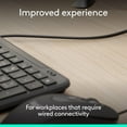 thumbnail image 2 of Logitech Signature Slim MK625 Wired Keyboard and Mouse Combo for Business, Graphite, 2 of 9