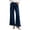 *Dark Blue, variant on ClodeEU Women's High Waisted Ruffle Hem Wide Leg Jeans with Pockets ,Casual Slim Fit Fashion Denim Pants Black,Women's Plus L
