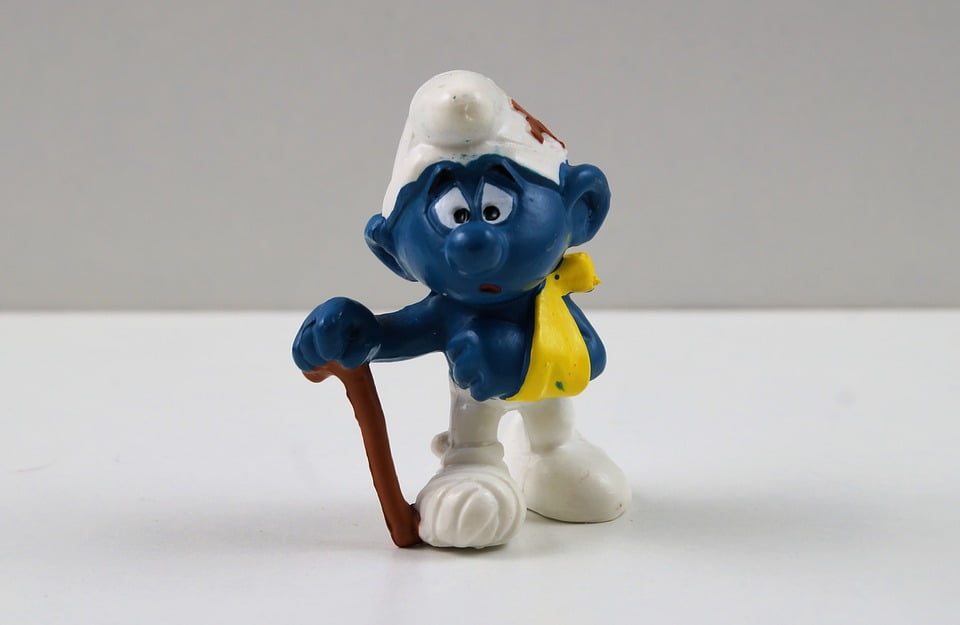 Smurf Decoration Figure Toys Smurfs Sick Smurf-20 Panama | Ubuy