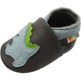 thumbnail image 1 of Mocasines para bebés y niñas, suela suave, zapos de piel para bebé, zapos antideslizantes para cuna para niños pequeños, 1 of 5