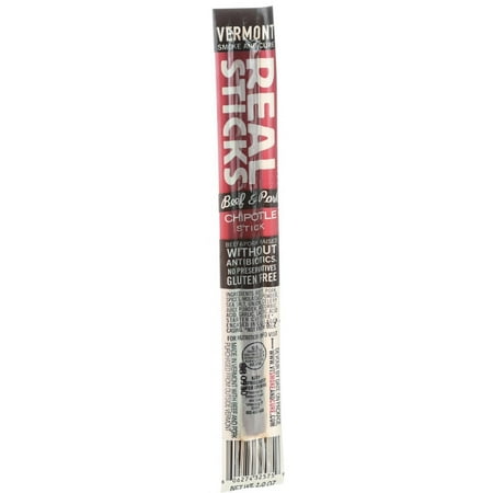 Vermont Smoke And Cure RealSticks - Chipotle - 1 oz - Case of 24