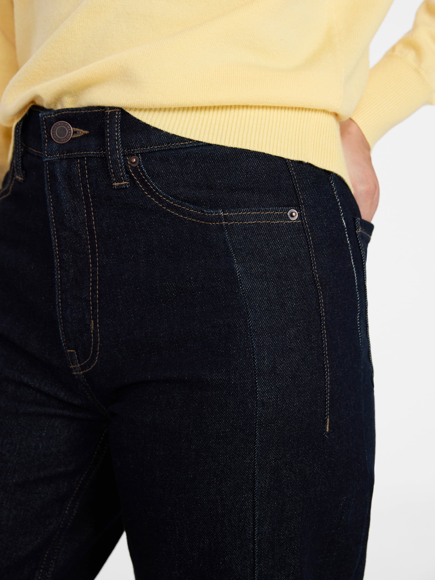 Time and Tru Women's Hight Rise Barrel Jean, 28" Inseam, Sizes 0-22, 0L-22L