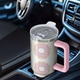thumbnail image 4 of Graduation Gifts 40oz Donuts Tumblers with Lids Straws Vacuum Insulated Donuts Tumbler Handle Flip Straw Lid, 4 of 5
