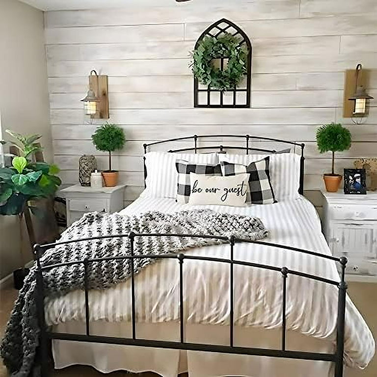 Farmhouse Pillow Covers 12x20 Set of 2 Stay Awhile Be Our Guest Pillow Rustic Decor Lumbar Pillow Covers Decorative Throw Pillows Cases for Living Room Bedroom Guest Room Decor Walmart