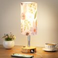 thumbnail image 1 of Lámpara de mesa Fenmzee Floral Touch con USB-C y regulador táctil de 3 niveles, 1 of 8