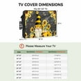 thumbnail image 3 of Outdoor TV Cover 30 to 32 Inches, Farmhouse Rustic Gnome Sunflower Bee Black Background Waterproof and Weatherproof TV Cover with Remote Control Pocket, Flat Screen TV Cover Protector for Outside TV, 3 of 6