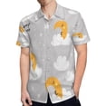thumbnail image 4 of High Quality Hawaiian Shirts for Men Short Sleeve Aloha Beach Shirt Floral Summer Casual Button Down Shirts Blouses DV6AOO, 4 of 7