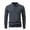 Dark Gray, variant on Men's Knitted Sweater Casual Long Sleeve Lapel Business Pullover Tops Solid Color Work Blouse Trendy Clothes