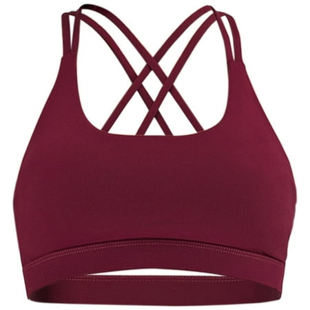 

Women S Shockproof Sports Underwear Thin Strap Beautiful Back Vest Fitness Bra Running Yoga Underwear