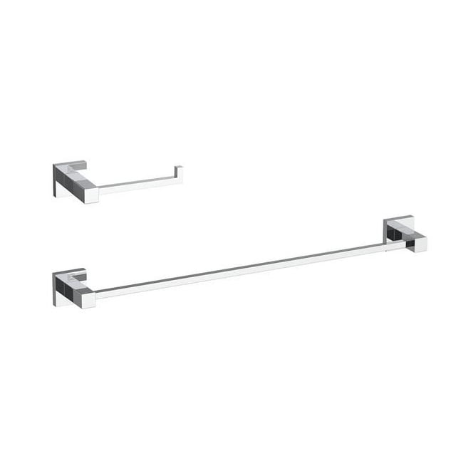 Elegant Kitchen & Bath HWB-12S2PCH Isla 2 Piece Bathroom Hardware Set, Chrome