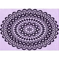 thumbnail image 1 of Ahgly Company Machine Washable Indoor Rectangle Transitional Blossom Pink Area Rugs, 2' x 5', 1 of 7