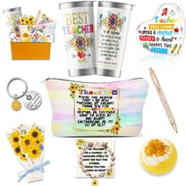 Teacher Appreciation Gifts, Teacher Gifts for Women, Back to School Gift for Teacher, Sunflower Gifts for Teacher, Tumbler, Pen, Keepsake, Unique Gift Idea