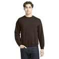 thumbnail image 3 of Gildan Men Fleece Sweatshirt, 4XL, Heavy Blend Crewneck Durable Dark Chocolate Color Pullover 2 Pack, 3 of 7