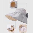 thumbnail image 4 of Achuyrbd Women's Bowknot Wide Brim Sun Hat, Foldable UV Protection Bucket Hat, 4 of 5