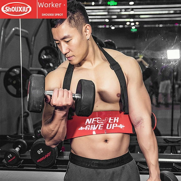 Red Aluminum Bicep & Tricep Curl Board - Dual-Head Adjustable Weight Training Tool for Home Gym & Fitness Centers, Ideal for Forearm/Hand Muscle Sculpting, Durable, Space-Saving, Beginner-Friendly