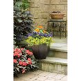thumbnail image 2 of Suncast Seneca 16 Inch Decorative Resin Flower Planter Pot, Gray/Black (2 Pack), 2 of 2