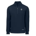 thumbnail image 2 of Men's Cutter & Buck Navy New York Yankees Roam Eco Quarter-Zip Jacket, 2 of 3