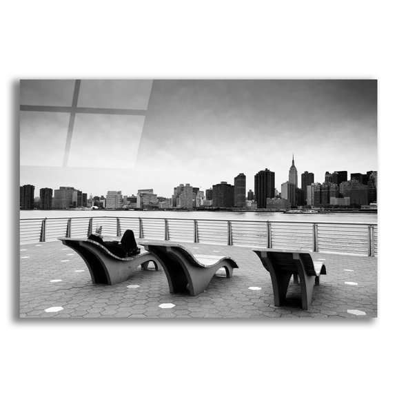 Epic Art 'NYC Relax' by Nina Papiorek, Acrylic Glass Wall Art, 24"x16"
