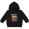 thumbnail image 2 of Inktastic Little Miss Mardi Gras with Crown and Dots Toddler Hoodie, 2 of 4
