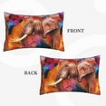 thumbnail image 4 of Bixox Oil Paintings of Elephants Printed Pillow Protector,Super Soft Ideal for Home,Guests,Rentals - 20"x30", 4 of 8