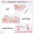 thumbnail image 4 of White Bear Brown Pattern Cotton Pajamas 2 Piece Set Sleepwear Soft and Comfortable Homewear Nightwear, 4 of 7