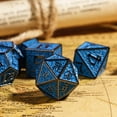 thumbnail image 4 of Cusdie 7-Die Metal DND Dice Set, Maze Design Metal Polyhedral D&D Dice Set for DND Dungeons and Dragons TTRPG Role Playing Games, 4 of 5