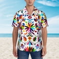 thumbnail image 4 of Bixox Men's Hawaiian Shirts Men's Mexican Bright Style Print Short-Sleeve Shirt-X-Large, 4 of 8