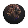 thumbnail image 2 of Waterproof Spare Wheel Cover, Lion Feline Predator Pattern Adjustable Wheel Cover For Jeep Trailer RV SUV Car, 17 inch, 2 of 8