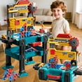thumbnail image 2 of LINXUXIE 156PCS Pretend Construction Toy Set with Drill, Green Kids Toy Workbench Playset Tools for Kids Ages 3 4 5 6 7 8 Years Old, Ideal Birthday Gifts for Boys, 2 of 10