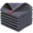 thumbnail image 2 of Evlmd Kitchen Towels，6-Pack Dish Towels 100% Cotton Waffle Weave Ultra Soft Absorbent Quick Drying Dish Rags，Dish Cloths， Dishcloths Sets，Tea Dowels for Kitchen，Bar Towels,12x12 Inches, Gray, 2 of 7