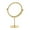 Gold, variant on Gold Portable Makeup Mirror With Adjustable Height And Rotation For Precise Application Metal Construction With Rounded Shape For Safe And Stylish Use