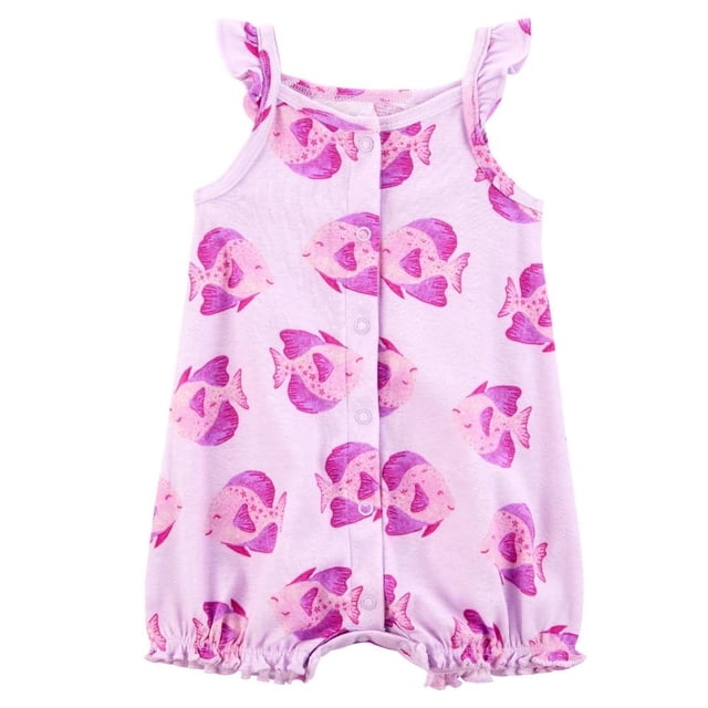 Romper Carter's Child of Mine Para Bebé Niña 1 Pieza Estampado De Peces