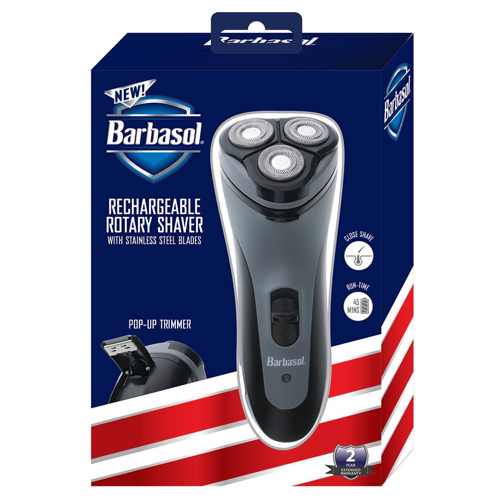 Barbasol Rechargeable Men's Electric Rotary Shaver photo 6