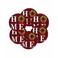 thumbnail image 7 of 13 Inch Round Placemats Set of 6, Christmas Home Non Slip Heat Insulation PP Table Mats, Winter Xmas Red Black Buffalo Plaid Washable Place Mats for Kitchen Dining Party Table Decor, 7 of 7