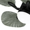 thumbnail image 4 of Craftian 44"  Tropical Ceiling Fan with Lights and Remote,5 Palm Leaf Blades, 3-Color LED, Timer & Memory, Indoor/Outdoor - Gray, 4 of 10