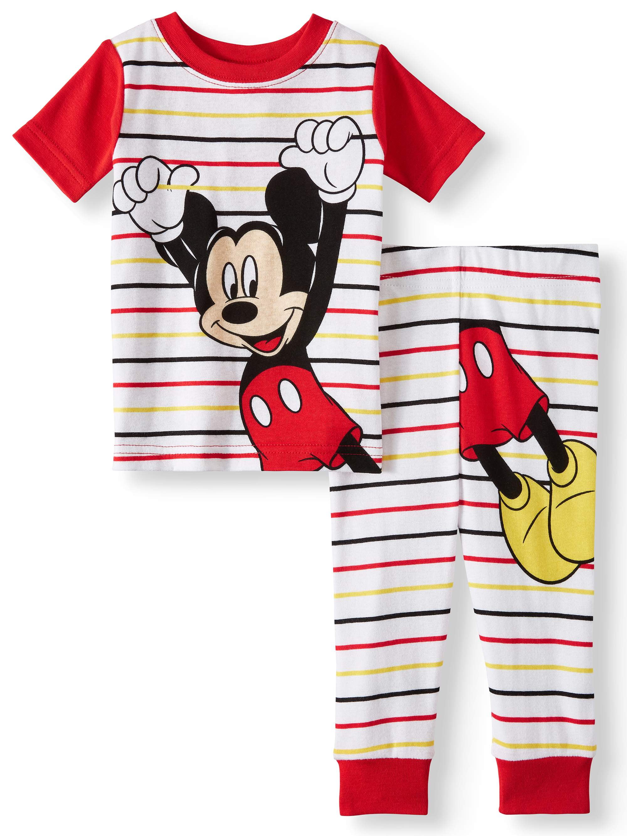 Mickey Mouse Cotton tight fit pajamas, 2pc set (baby boys)