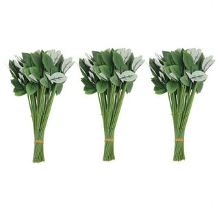 200Pcs Artificial Flower Stems for DIY Handmade Bouquet Flower Leaf Vein  Wedding Home Decoration