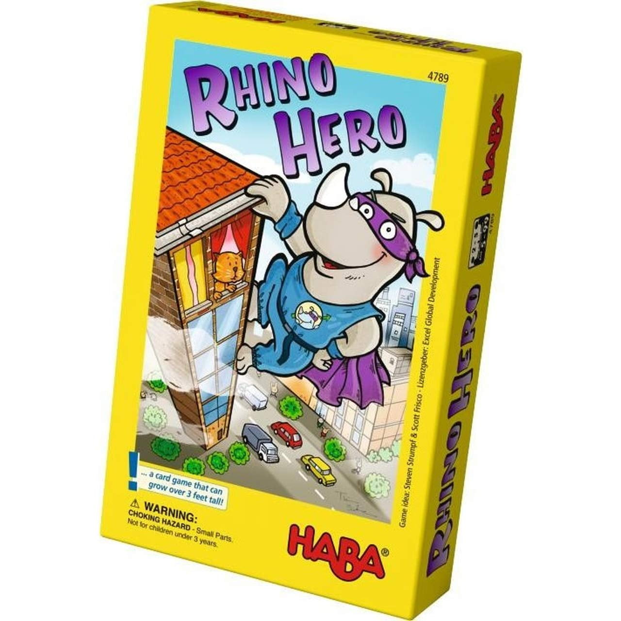 HABA Rhino Hero A Heroic Stacking Card Game for Ages 5 and Up Triple
