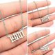 thumbnail image 2 of Birth year charm necklace 1980-2019 stainless steel pendant for anniversary gift, 2 of 5