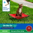 thumbnail image 7 of Coolaroo On the Go Elevated Travel Dog Bed, Medium, Red, 7 of 7